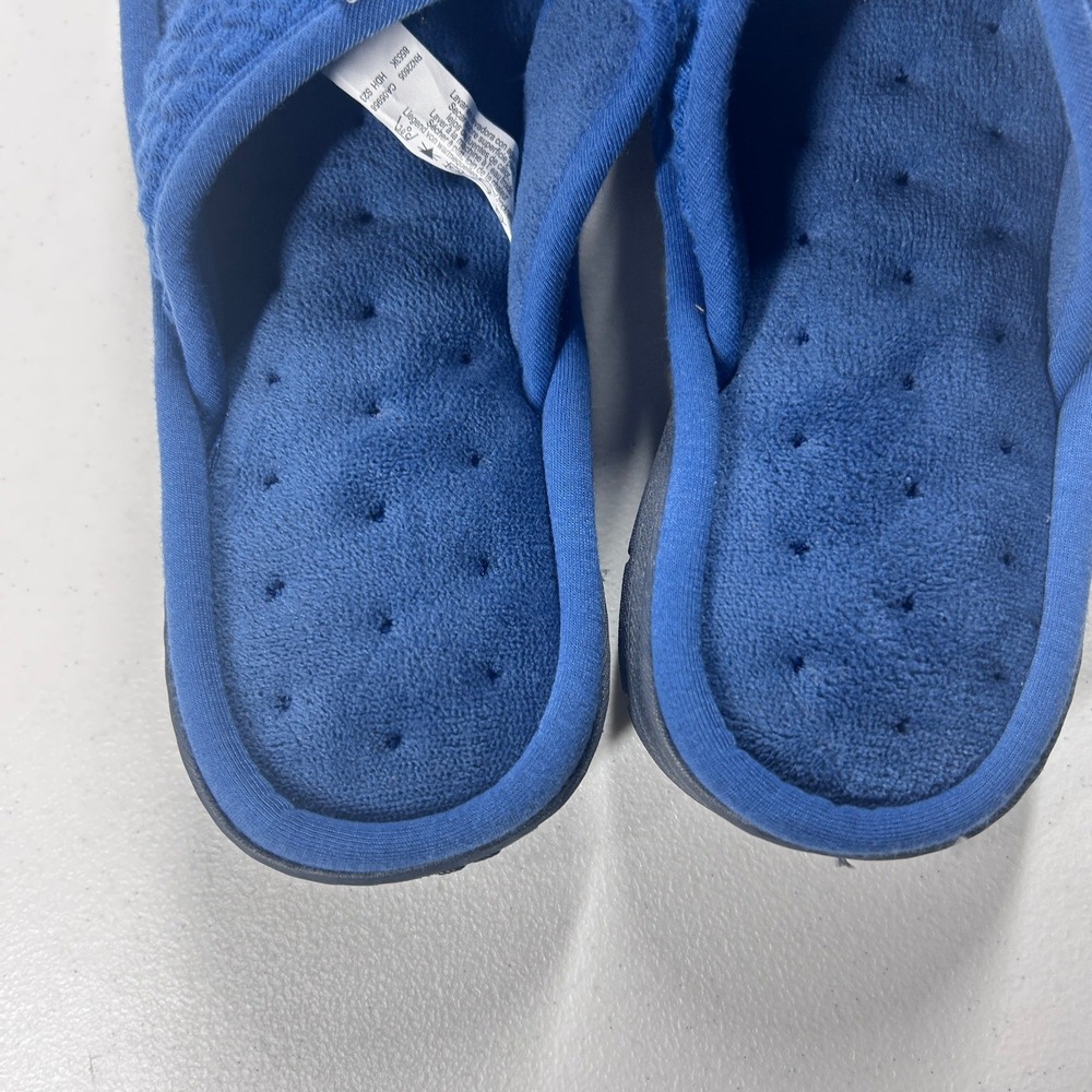 Isotoner Womens Blue Other Style 8553K Flip Flop Slippers Size Medium (7.5-8)NEW - Picture 4 of 8